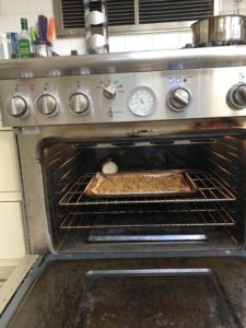 Granola in Oven